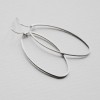 nahili OHRRINGE Unikat "minimal oval" silberne Ellipse 