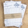 Bow & Hummingbird 3er Set Spielblock "Fette Beute" Würfelspiel aus Recyclingpapier