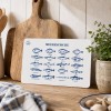 Bow & Hummingbird Frühstücksbrettchen Melamin Fische „Meeresfische“ maritim 23,5 × 14,5 cm
