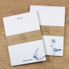Bow & Hummingbird Maritimer Notizblock aus Recyclingpapier im 2er Set