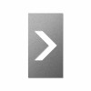 Keilbach Piktogramm "Mark" aus Edelstahl, Symbol "Pfeil", 7 x 13 cm, gebürstete Oberfläche, Materialstärke 2 mm, selbstklebend