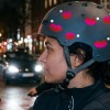 HUGS & STICKERS: Postkarte mit reflektierenden Fahrrad-Aufkleber Kiss | MOOXIBIKE