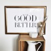 nahili POSTER / ARTPRINT "be&do good, it feels better" (DIN A3) schwarz weiß Grafik Typografie