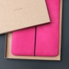 VANDEBAG - MacBook Hülle aus Leder in Neonpink