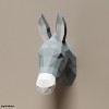 PaperShape Esel - Vegane Tiertrophäe aus Papier im DIY Kit