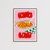 Pasta Love Girls in Motion Poster A3