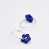 »BloomBlue« Ohrringe 
in Silber mit blauen Glasblumen von pinapina