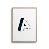 POSTER ABC – ALPHABET BUCHSTABE A Studio Schön® ABC Kollektion