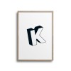 POSTER ABC – ALPHABET BUCHSTABE K Studio Schön® ABC Kollektion