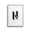 POSTER ABC – ALPHABET BUCHSTABE N Studio Schön® ABC Kollektion