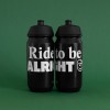"Ride to be alright" Bidon, 500 ml Trinkflasche – studio ciao
