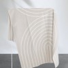 Kuschelig weiche Bio-Baumwolldecke ANNA - warme Decke mit Regenbogen - RIEMA