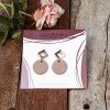 nathys_illustration - "rosewood circle" stilvolle Ohrringe 1,5cm