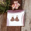 nathys_illustration - "rosewood heard dark" Stilvolle Ohrringe 1,5 cm 