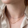 related by objects - just diamonds necklace - 925 Sterlingsilber weiß rhodiniert