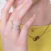 related by objects - just diamonds extended necklace - 925 Sterlingsilber weiß rhodiniert
