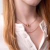 related by objects - just hearts extended necklace - 925 Sterlingsilber 18k goldplattiert