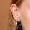 related by objects - lunar earcuff - 925 Sterlingsilber weiß rhodiniert