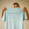 studio salute shirt - ice blue - larrys fashion