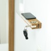 Schlüsselbrett slosilo, Design Schlüsselbrett aus Holz mit Ablage | Holzbutiq