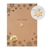 Bow & Hummingbird Schneeflocken Armband „Let it Snow“ – Weihnachtsarmband in Mint oder Creme, 24 Karat vergoldet, kleines Weihnachtsgeschenk