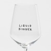"Liquid Dinner" Weinglas by Johanna Schwarzer × selekkt