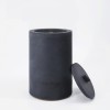 Nachfüllbares Beton-Outdoor-Feuer “DARK L“ – mit Betondeckel von Grellroth Design