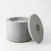 Nachfüllbares Beton-Indoor-Feuer “LIGHT S” – mit Betondeckel - 
Ideal Wachsreste verbrauchen