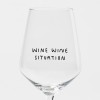 "Wine Wine Situation" Weinglas by Johanna Schwarzer × selekkt