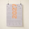 A1-Jahresplaner 2027 und 2028, 2-Jahres-Kalender, Halbjahre abtrennbar, Wandkalender 24 Monate verwendbar, grau // sperlingB.design
