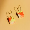 Bunte Statement Creolen | 18k vergoldet | Santoclay