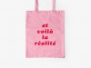 typealive / Baumwolltasche / Réalité / Pink