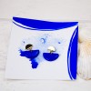nathys_illustration blaue Ohrringe "wild ocean" Unikat 1,5cm