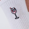 Wildberry Spritz | Bestickte Bio Baumwoll Socken | Fashion Drinks