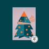 X-Mas Tree Postkarte / The Happy Club