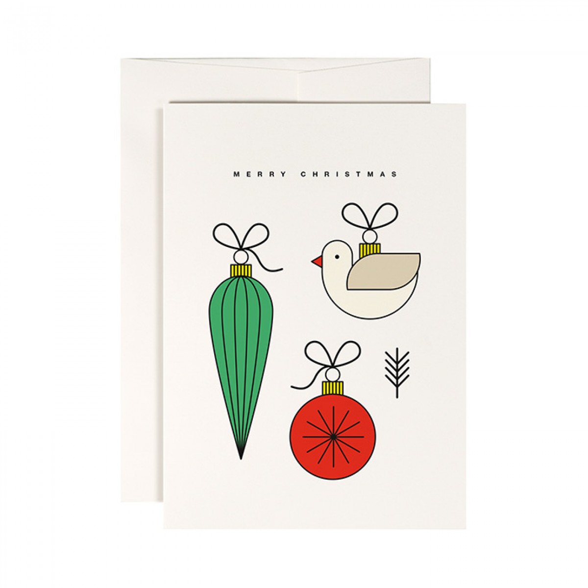 redfries christmas ornaments – 4 Stück Weihnachtskarten