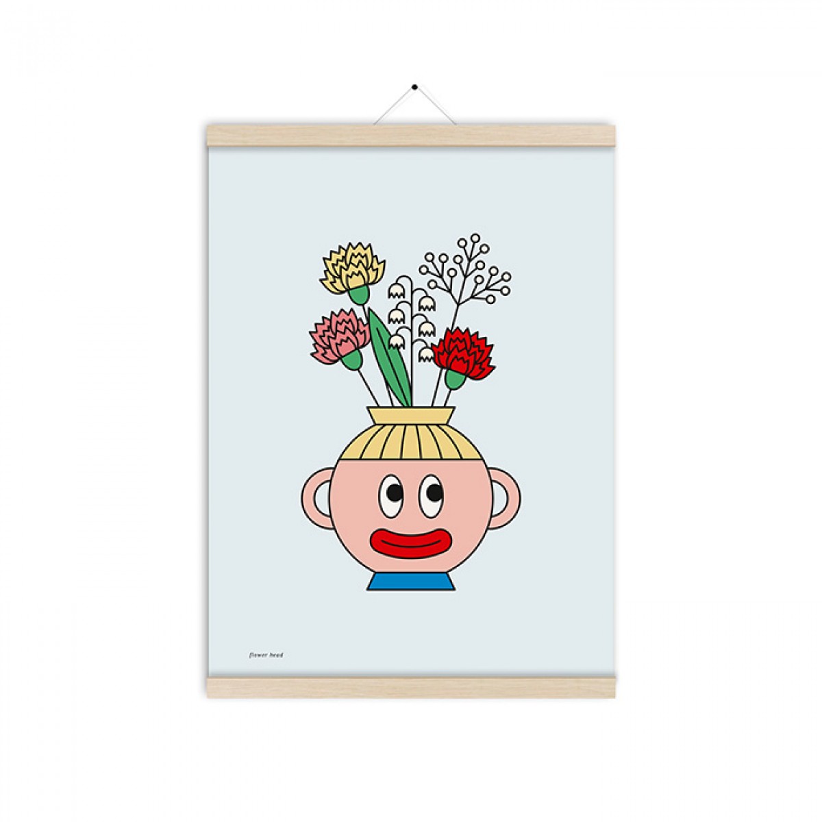 redfries flower head a3 – Kunstdruck DIN A3