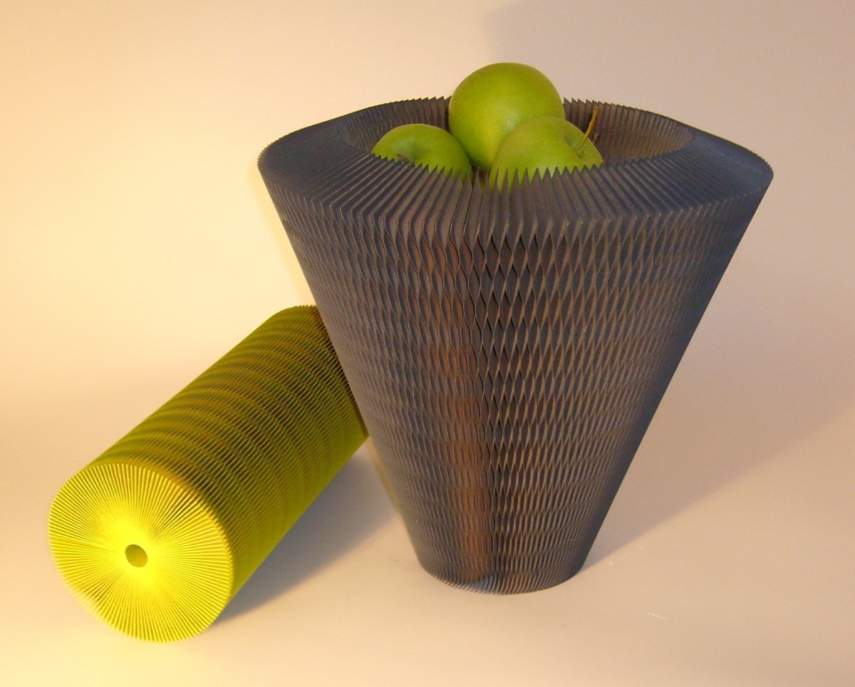 onlydesign Schale hoch "Favino", Vase, Korb, Blumenvase
