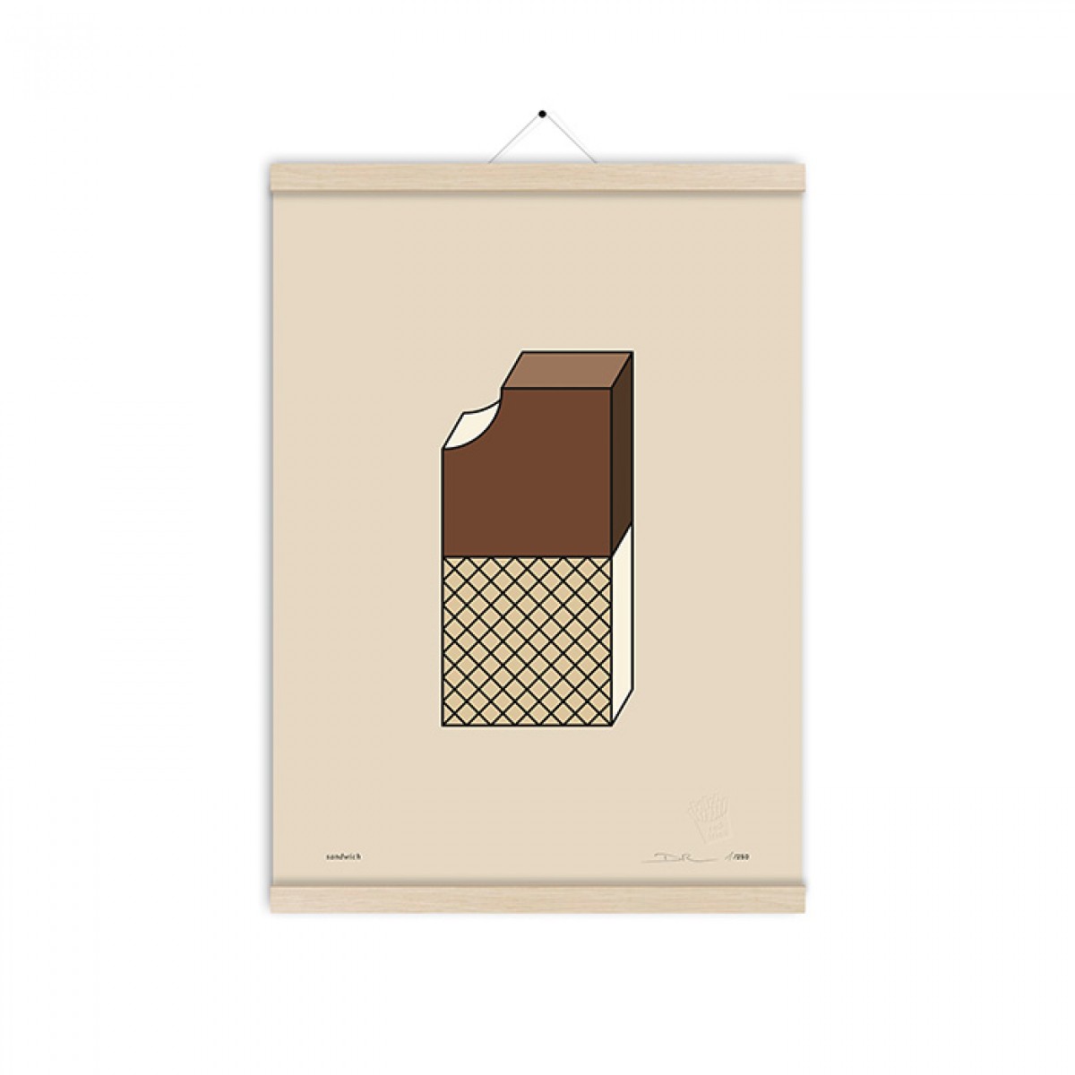 redfries sandwich a3 – Kunstdruck DIN A3