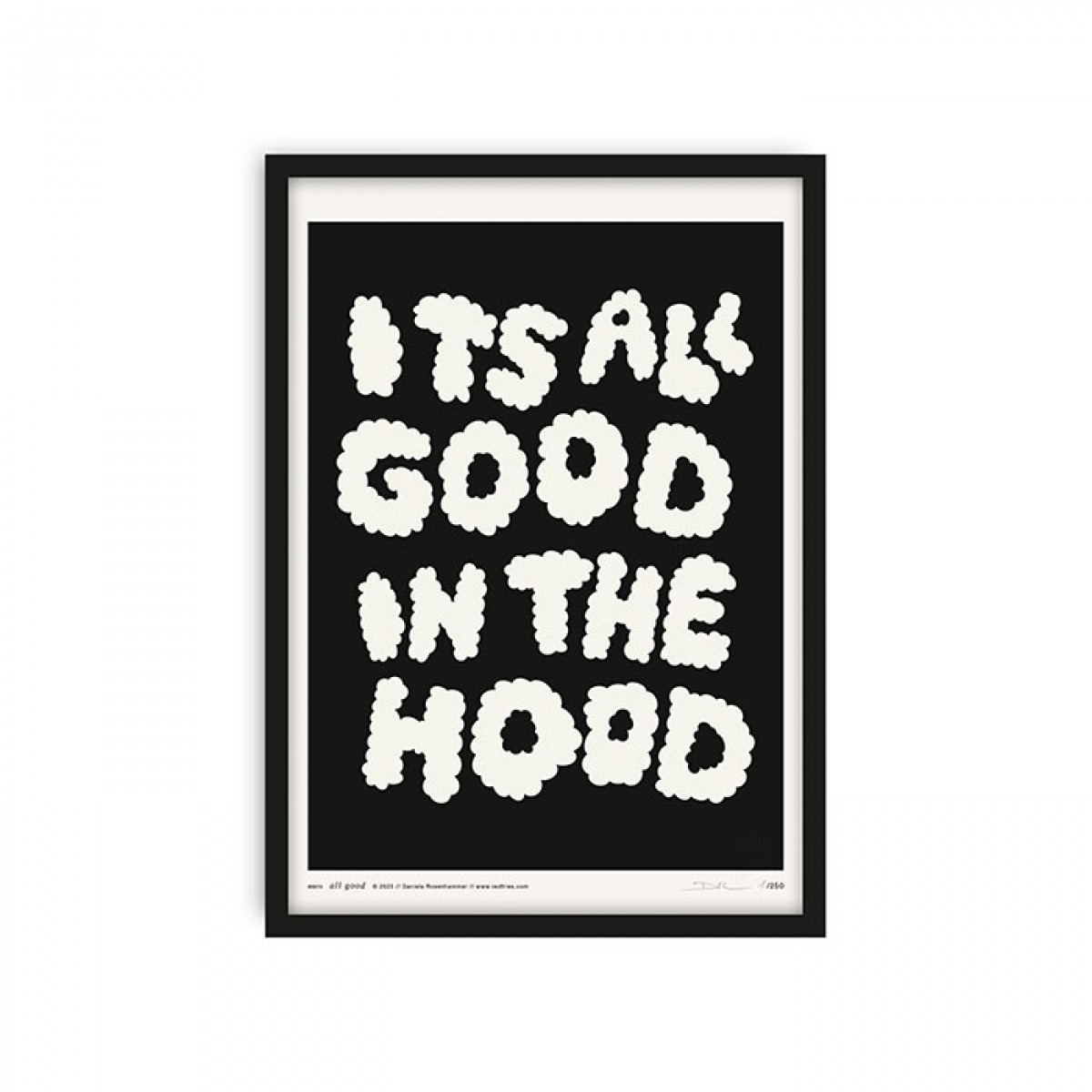 redfries all good black – Kunstdruck DIN A4