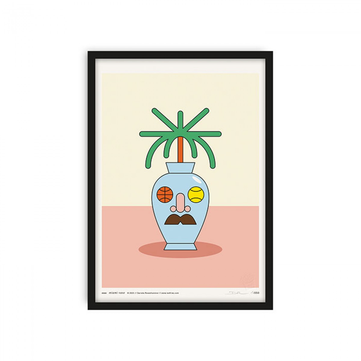 redfries miami vase – Kunstdruck DIN A4
