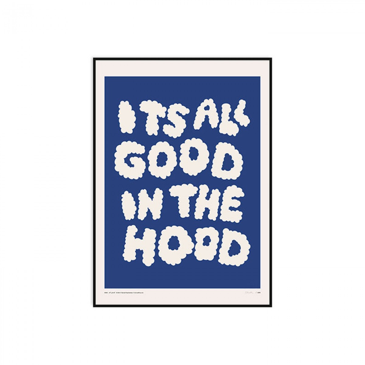 redfries all good blue – Kunstdruck DIN B2