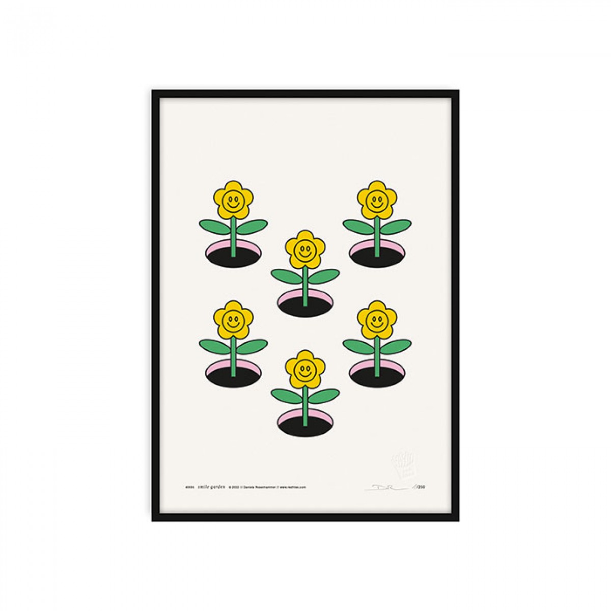 redfries smile garden a3 – Kunstdruck DIN A3