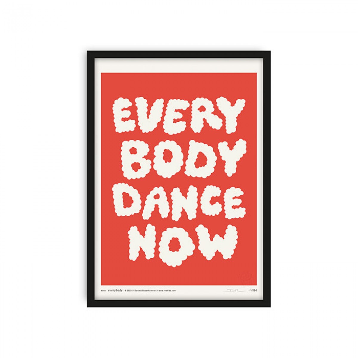 redfries everybody red – Kunstdruck DIN A4