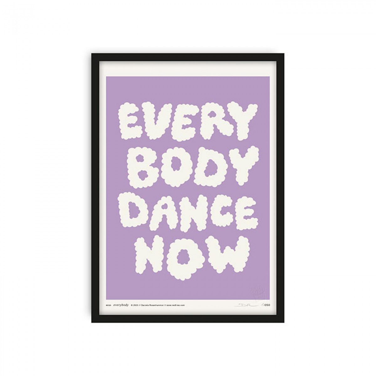 redfries everybody lilac – Kunstdruck DIN A4