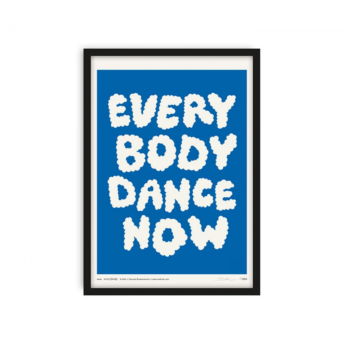 redfries everybody blue – Kunstdruck DIN A4