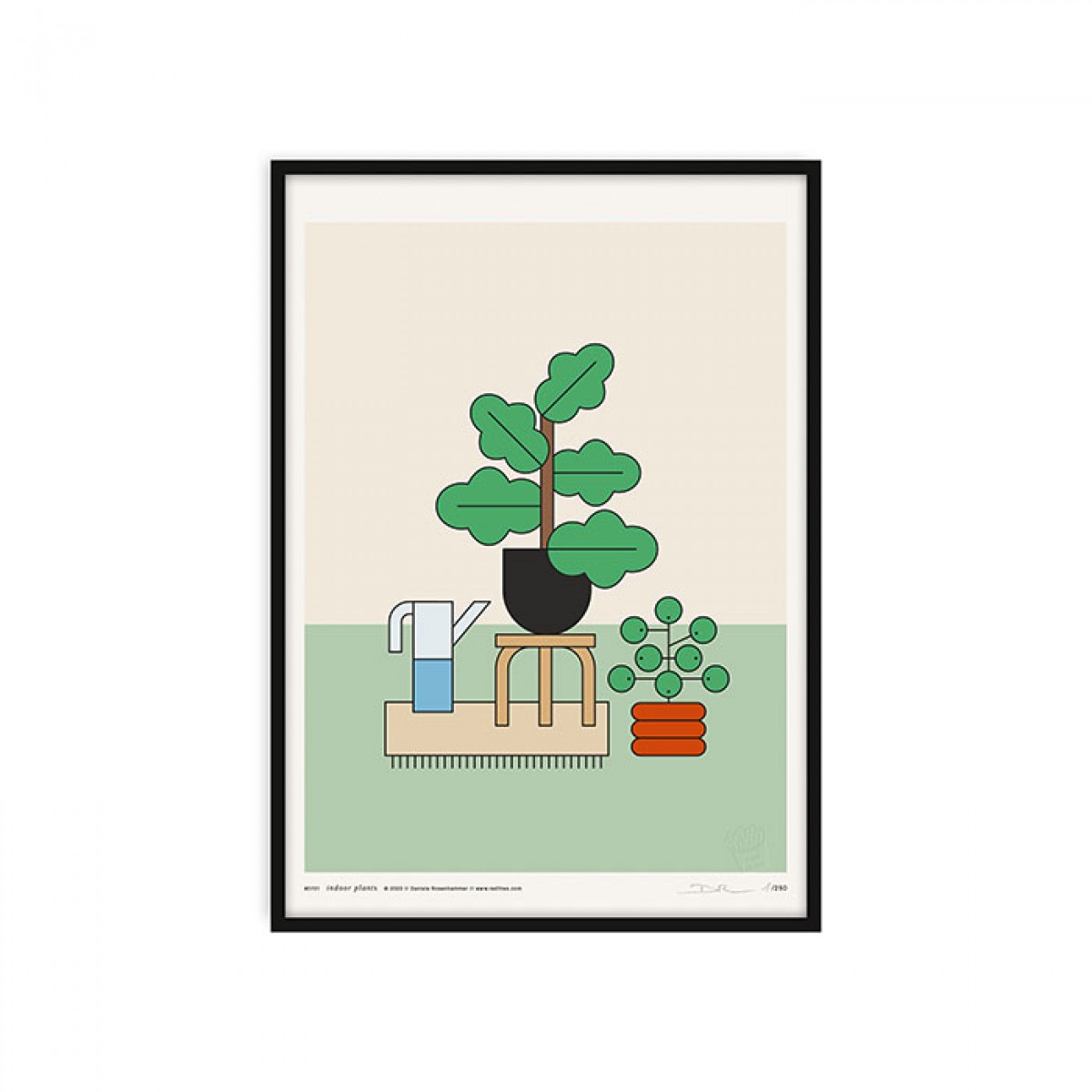 redfries indoor plants a3 – Kunstdruck DIN A3