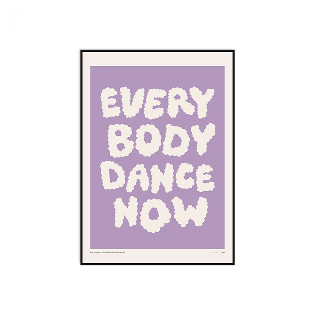 redfries everybody lilac b2 – Kunstdruck DIN B2
