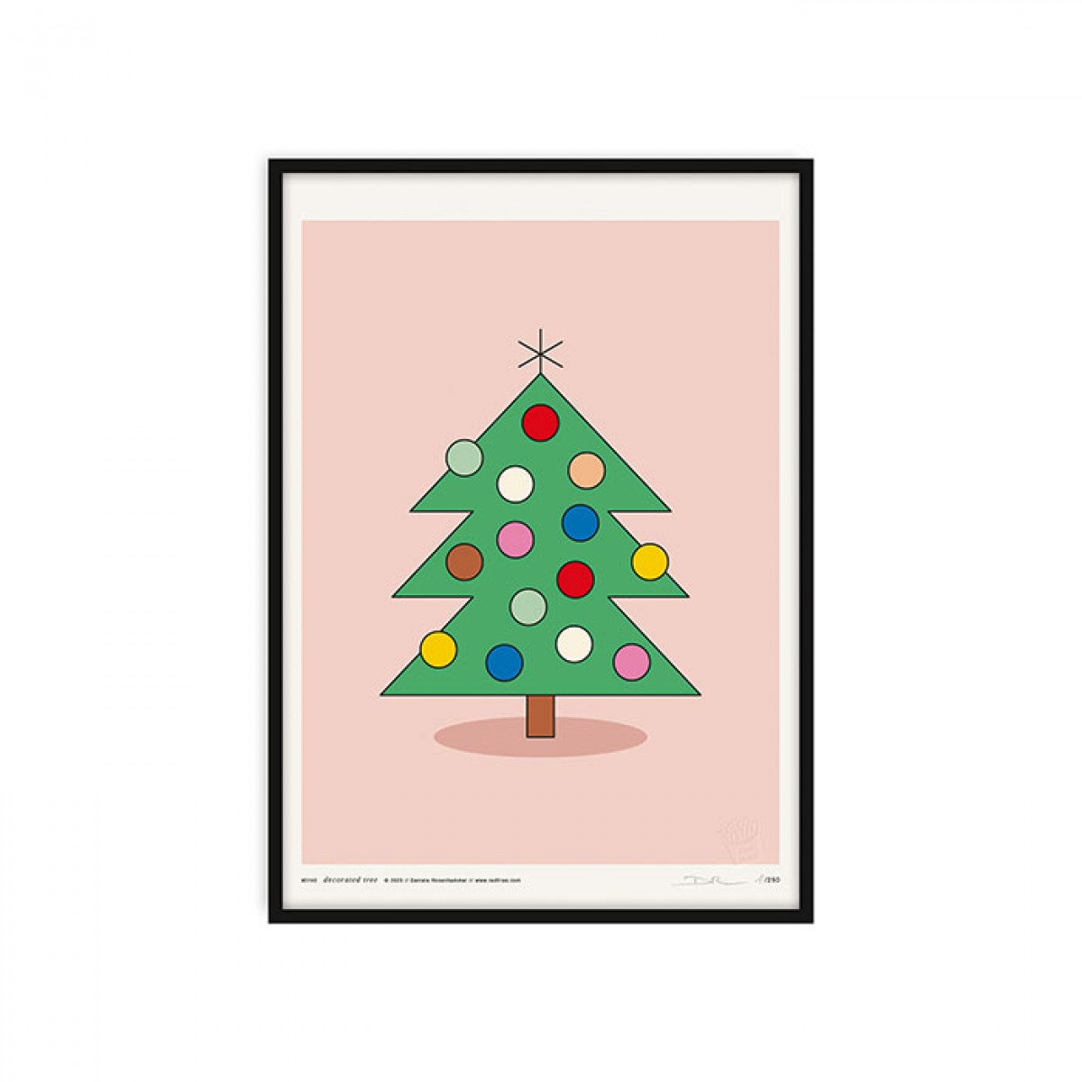 redfries decorated tree rose a3 – Kunstdruck DIN A3