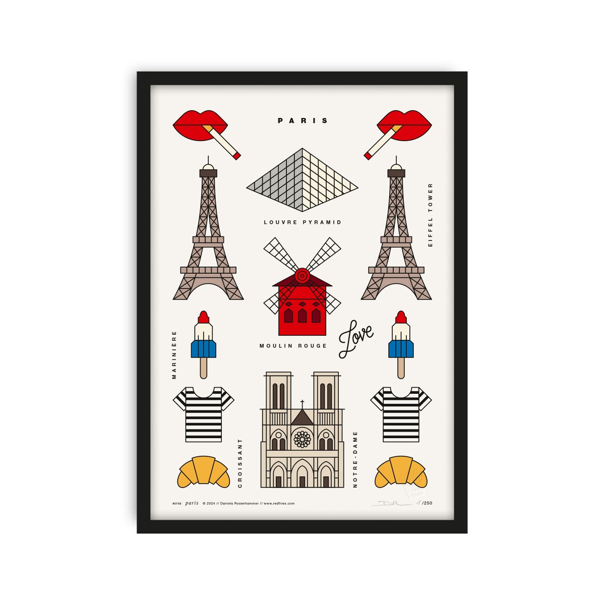 redfries paris a4 – Kunstdruck DIN A4